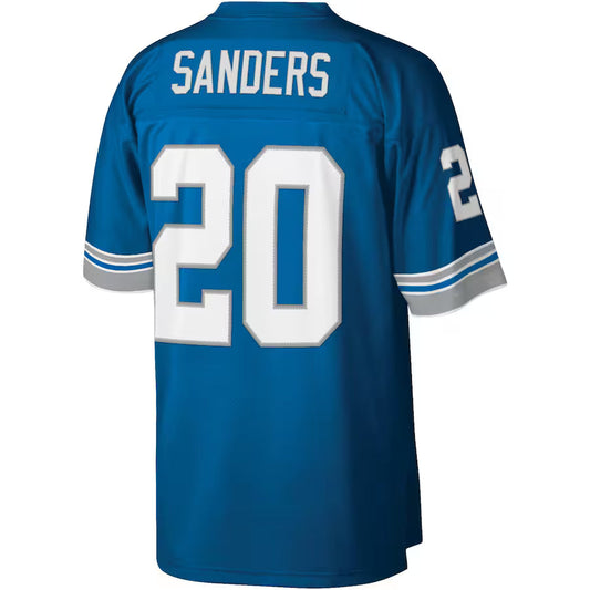 D.Lions #20 Barry Sanders Mitchell & Ness Blue Legacy Replica Jersey