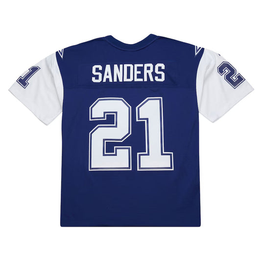 D.Cowboys #21 Deion Sanders Mitchell & Ness Navy 1995 Legacy Replica Jersey