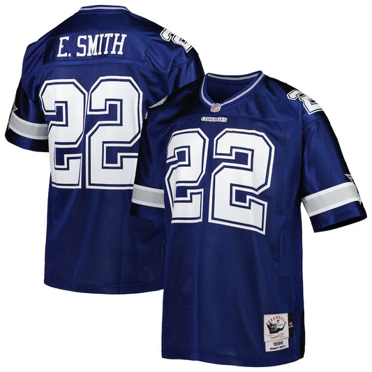 D.Cowboys #22 Emmitt Smith 1994 Mitchell & Ness Navy Authentic Throwback Retired Player Jersey