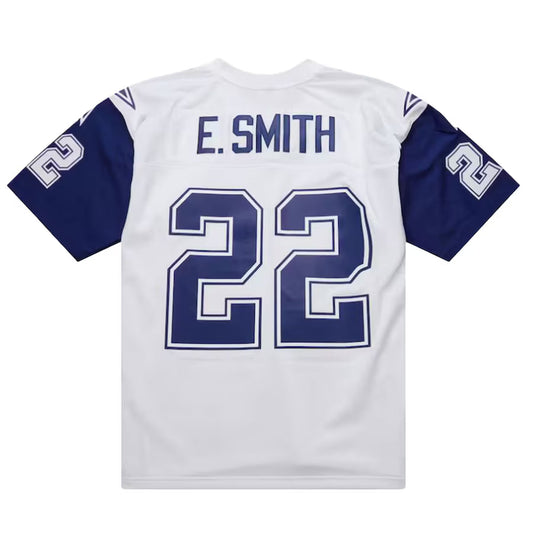 D.Cowboys #22 Emmitt Smith Mitchell & Ness White 1994 Alternate Legacy Replica Jersey