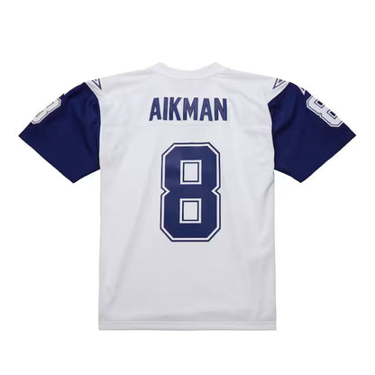 D.Cowboys #8 Troy Aikman Mitchell & Ness White 1994 Alternate Legacy Replica Jersey