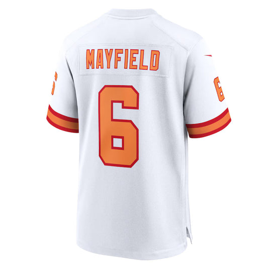 TB.Buccaneers #6 Baker Mayfield White Game Jersey Stitched American Football Jerseys