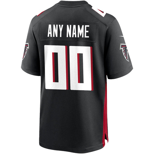 Custom A.Falcons Black Game Jersey Stitched American Football Jerseys