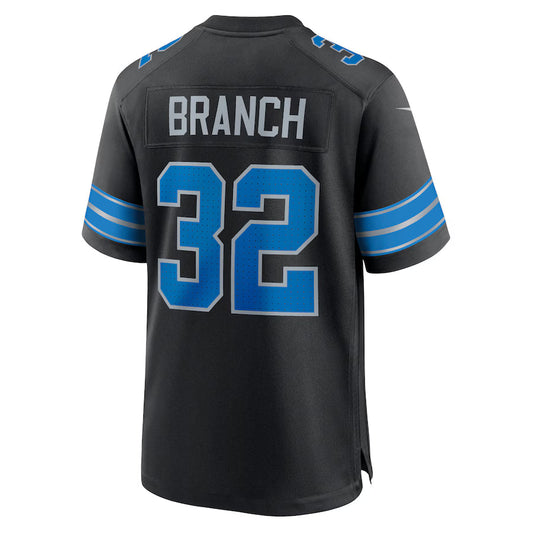 D.Lions #32 Brian Branch Black Game Jersey Stitched American Football Jerseys