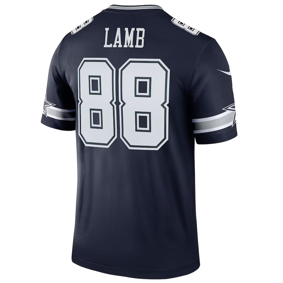 D.Cowboys #88 CeeDee Lamb Navy Game Jersey Stitched American Football Jerseys