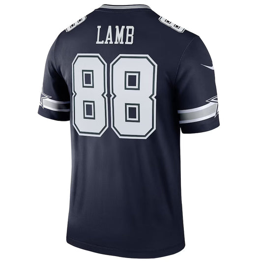 D.Cowboys #88 CeeDee Lamb Navy Game Jersey Stitched American Football Jerseys