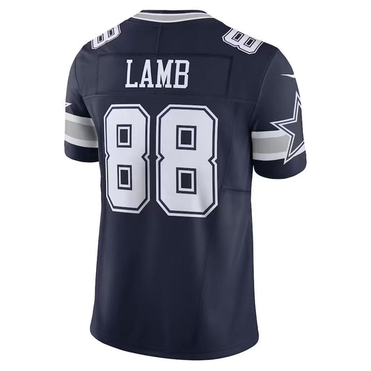 D.Cowboys #88 CeeDee Lamb Navy Vapor F.U.S.E. Limited Jersey Stitched American Football Jerseys