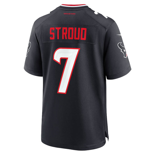 H.Texans #7 C.J. Stroud Navy Game Jersey Stitched American Football Jerseys