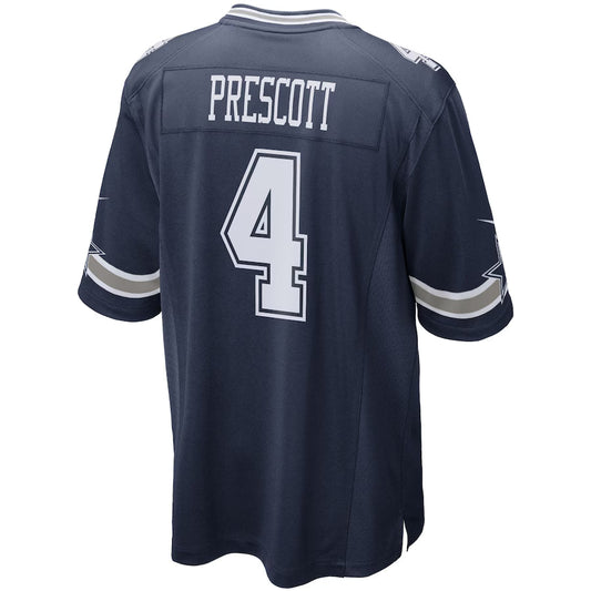 D.Cowboys #4 Dak Prescott Navy Game Jersey Stitched American Football Jerseys