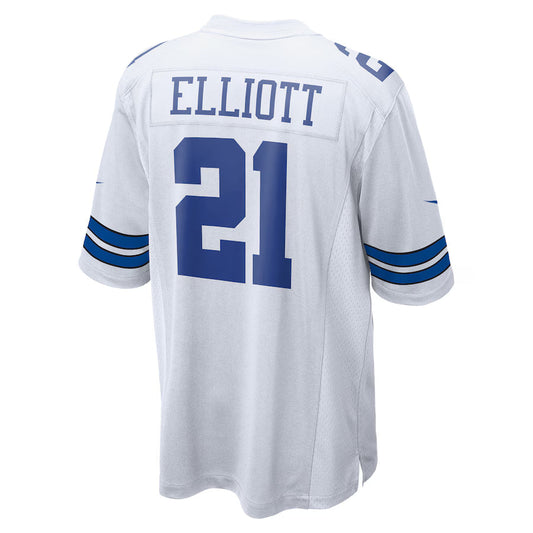 D.Cowboys #21 Ezekiel Elliott White Game Jersey Stitched American Football Jerseys
