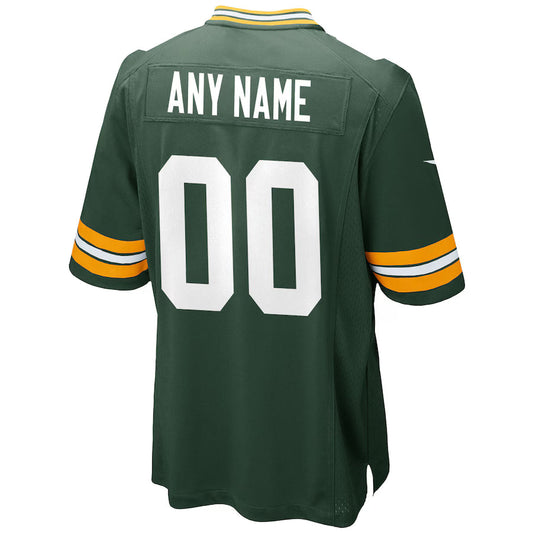 Custom GB.Packers Green Game Jersey Stitched American Football Jerseys