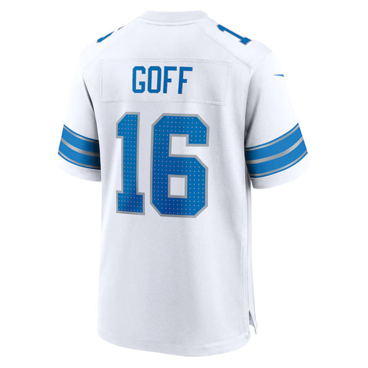 D.Lions #16 Jared Goff White Game Jersey Stitched American Football Jerseys