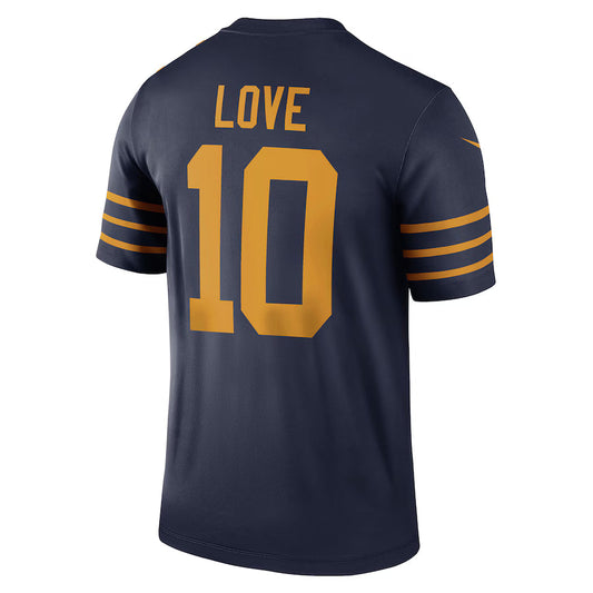 GB.Packers #10 Jordan Love Navy Game Jersey Stitched American Football Jerseys