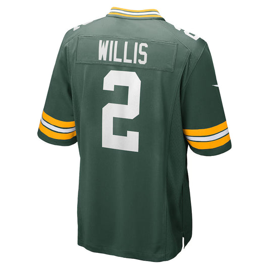 GB.Packers #2 Malik Willis Green Game Jersey Stitched American Football Jerseys