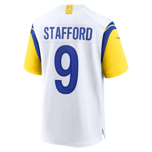 LA.Rams #9 Matthew Stafford White Game Jersey Stitched American Football Jerseys
