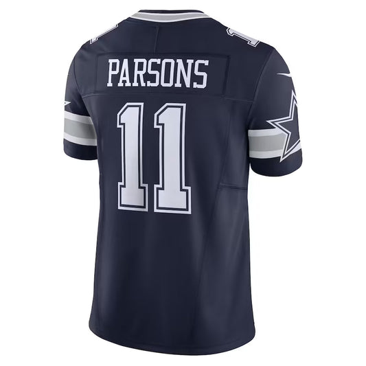 D.Cowboys #11 Micah Parsons Navy Vapor F.U.S.E. Limited Jersey Stitched American Football Jerseys