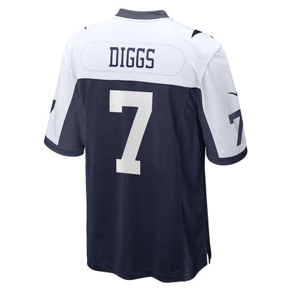 D.Cowboys #7 Trevon Diggs Navy Game Jersey Stitched American Football Jerseys