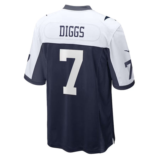 D.Cowboys #7 Trevon Diggs Navy Game Jersey Stitched American Football Jerseys