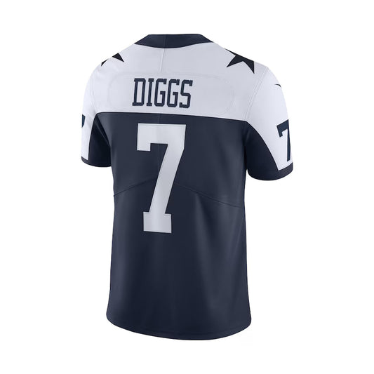 D.Cowboys #7 Trevon Diggs Navy Vapor F.U.S.E. Limited Jersey Stitched American Football Jerseys